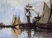 Claude Monet - Boats in the Port of Honfleur 1866