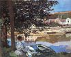 Claude Monet - River Scene at Bennecourt 1868