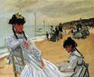 Claude Monet - On The Beach At Trouville 1871