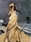 Claude Monet - Camille on the Beach 1871
