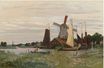 Claude Monet - Windmill at Zaandam 1871