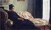 Claude Monet - Meditation, Madame Monet Sitting on a Sofa 1871