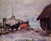 Claude Monet - Fishing Boats at Etretat 1873