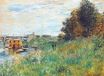 Claude Monet - The Banks of the Seine at the Argenteuil Bridge 1874