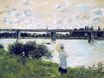 Claude Monet - The Promenade near the Bridge of Argenteuil 1874