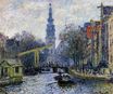 Claude Monet - Canal in Amsterdam 1874