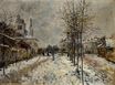 Claude Monet - Snow Effect, The Boulevard de Pontoise at Argenteuil 1875