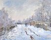 Claude Monet - Snow Scene at Argenteuil 1875