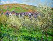 Claude Monet - Plum Trees in Blossom at Vetheuil 1879