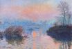 Claude Monet - Sunset on the Seine at Lavacourt, Winter Effect 1880