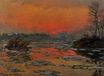 Claude Monet - Sunset on the Seine in Winter 1880