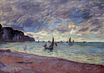 Claude Monet - Fishing Boats by the Beach and the Cliffs of Pourville 1882
