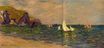 Claude Monet - Sailboats at Sea, Pourville 1882