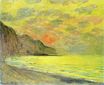 Claude Monet - Sunset, Foggy Weather, Pourville 1882