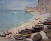 Claude Monet - Boats on the Beach at Etretat 1883