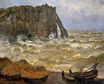 Claude Monet - Rough Sea at Etretat 1883