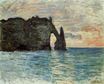 Claude Monet - The Manneport, Cliff at Etretat 1883