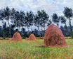 Claude Monet - Haystacks, Overcast Day 1884