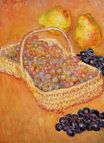 Claude Monet - Basket of Graphes, Quinces and Pears 1885