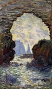 Claude Monet - The Rock Needle Seen through the Porte d'Aumont 1885