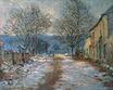 Claude Monet - Snow Effect at Limetz 1886