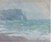 Claude Monet - The Manneport, Etretat in the Rain 1886