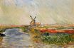 Claude Monet - Tulip Field in Holland 1886