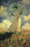Claude Monet - Woman with a Parasol or Study of a Figure Outdoors, Facing Left 1886