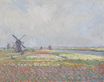 Claude Monet - Fields of Flowers and Windmills near Leiden 1886