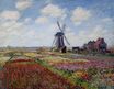 Claude Monet - Fields of Tulip With The Rijnsburg Windmill 1886
