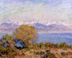 Claude Monet - The Alps Seen from Cap d'Antibes 1888