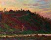 Claude Monet - The Village of La Roche-Blond, Sunset 1889