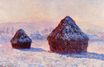 Claude Monet - Grainstacks in the Morning, Snow Effect 1891