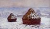 Claude Monet - Grainstacks, Snow Effect 1891