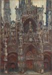 Claude Monet - Rouen Cathedral, evening, harmony in brown 1894