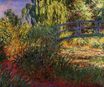 Claude Monet - The Japanese Bridge The Water-Lily Pond and Path by the Water 1900