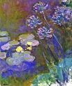 Claude Monet - Water Lilies and Agapanthus 1917