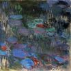 Claude Monet - Water Lilies, Reflections of Weeping Willows (right half) 1919