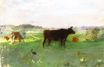 Berthe Morisot - Cows in Normandy 1864