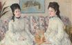 Berthe Morisot - Two Sisters on a Couch. The Sisters 1869
