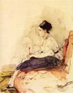Berthe Morisot - On the Sofa 1871