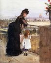 Berthe Morisot - Woman and Child on a Balcony 1871-1872