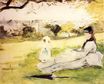 Berthe Morisot - Woman and Child Seated in a Meadow 1871