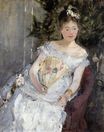 Berthe Morisot - Portrait of Marguerite Carre. Young Girl in a Ball Gown 1873