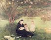 Berthe Morisot - Beneath the Lilacs at Marecourt 1874