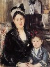 Berthe Morisot - Madame Boursier and Her Daughter 1874