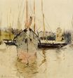Berthe Morisot - Boats. Entry to the Medina in the Isle of Wight. Pugad baboy 1875