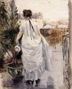 Berthe Morisot - Young Woman Watering a Shrub 1876