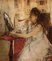 Berthe Morisot - Young Woman Powdering Her Face 1877