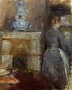 Berthe Morisot - The Dining Room of the Rouart Family, Avenue d'Eylau. Dans la salle à manger. In the Dining Room 1880